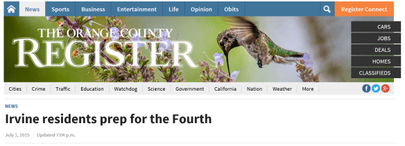 OC Register blog header