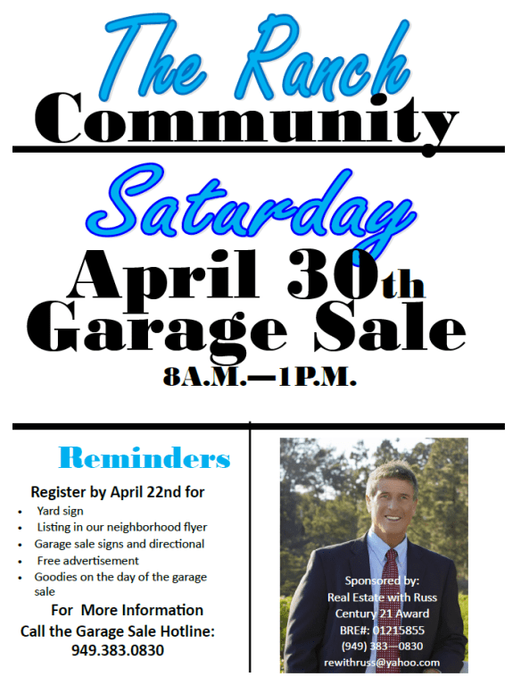 2016 Spring Garage Sale